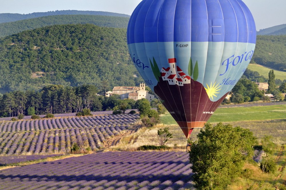 Hot air balloon in Haute Provence
