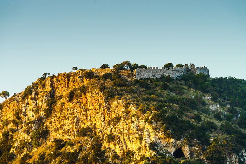 Hillside Views of the Castle in Pylos