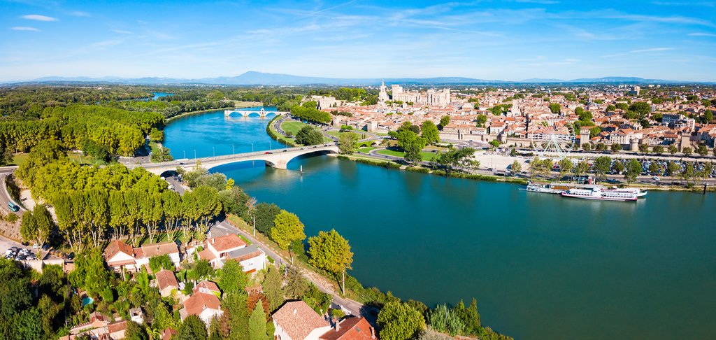 Avignon on the Rhone River