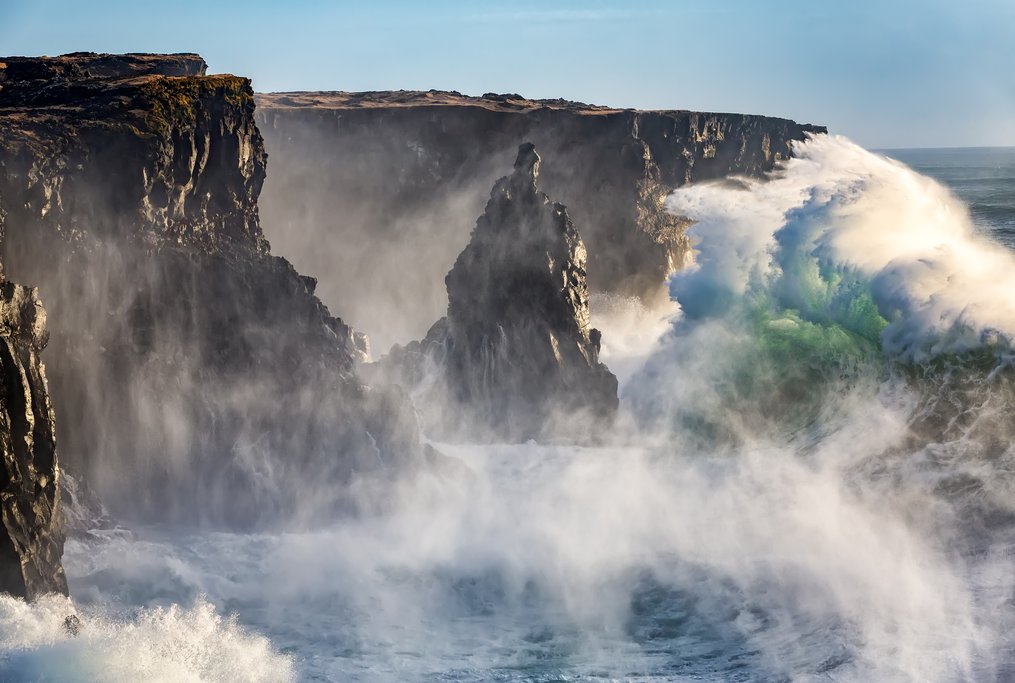 Stormy waves along Iceland's West Coast