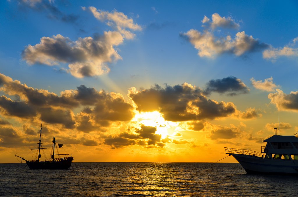 On the open sea
