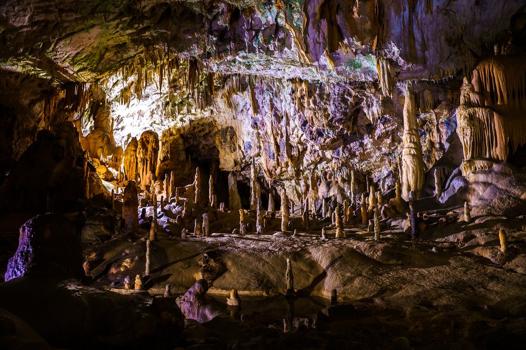 Inside the Postojna Cave