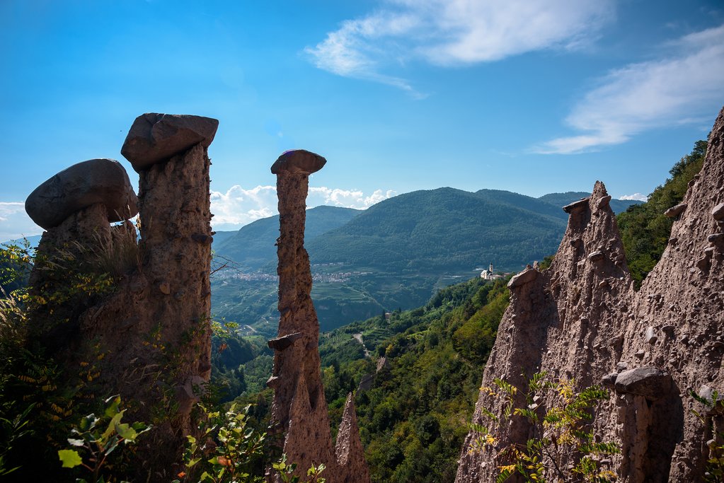 The natural pyramids at Segonzano