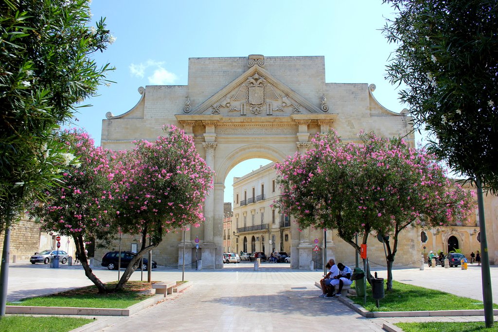 Naples Gate in Lecce's Old Town