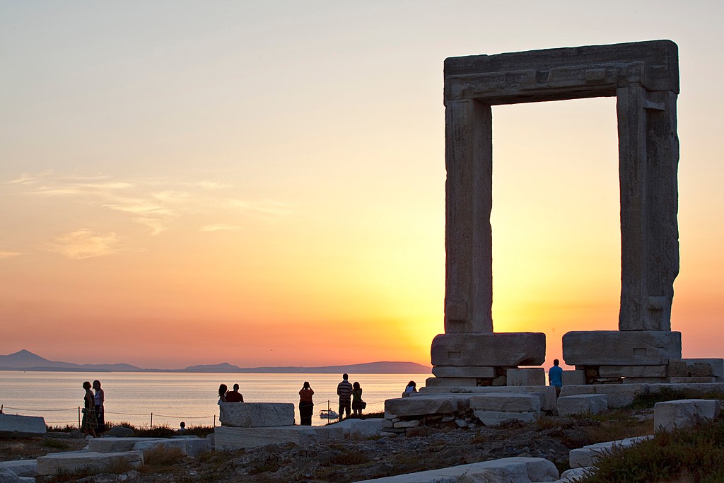 Portara at Sunset