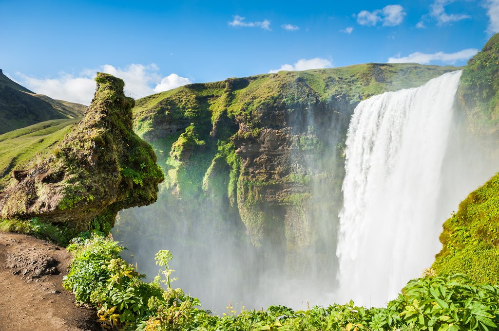 Get up close to this waterfall along the south coast