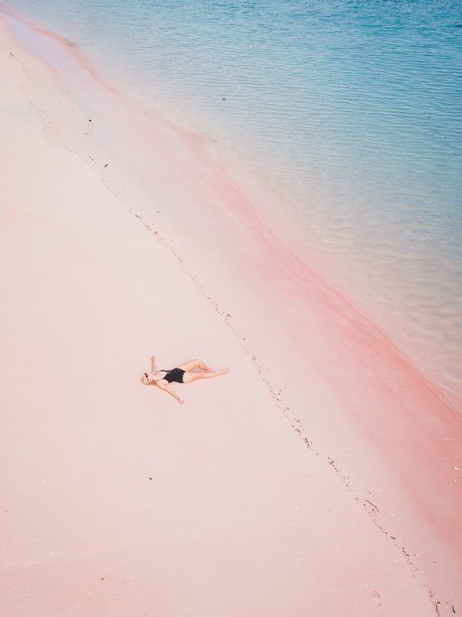 Pink Beach in Lombok