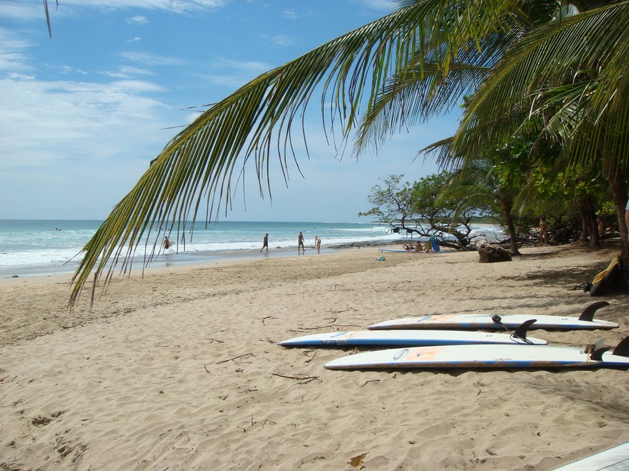Playa Avellana, a popular surfing spot