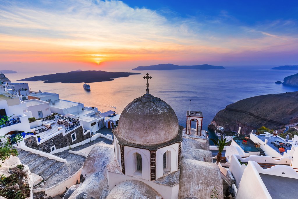 Sunset in Santorini