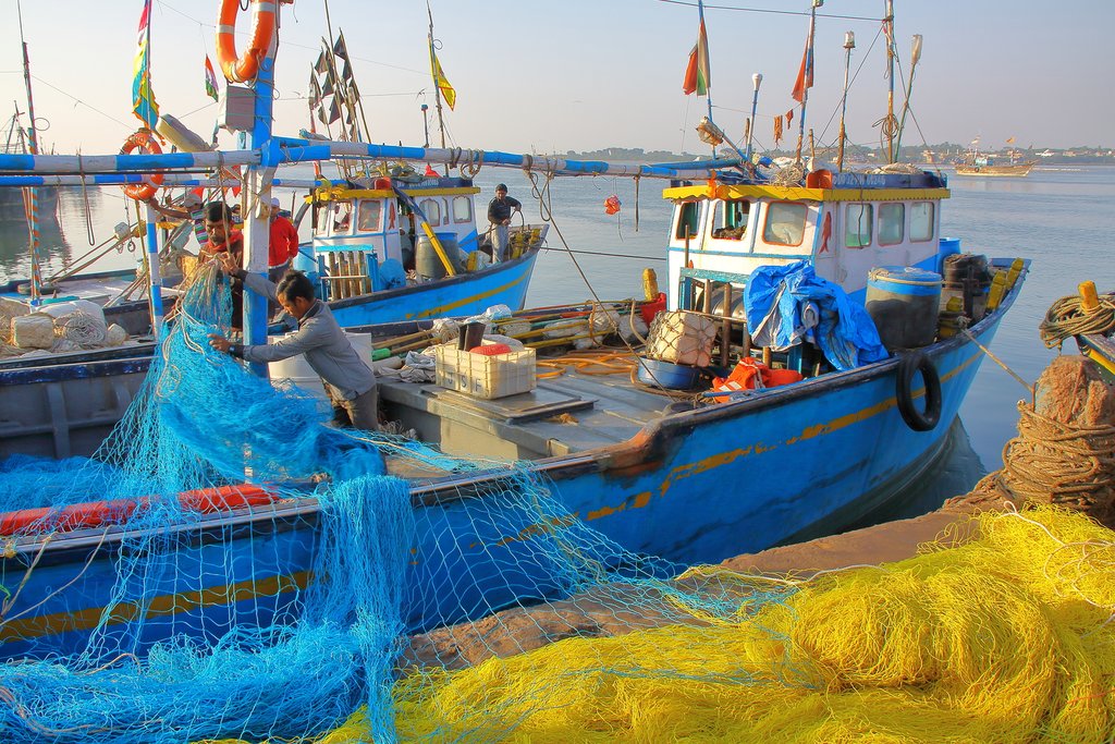 Fishing boats in Diu