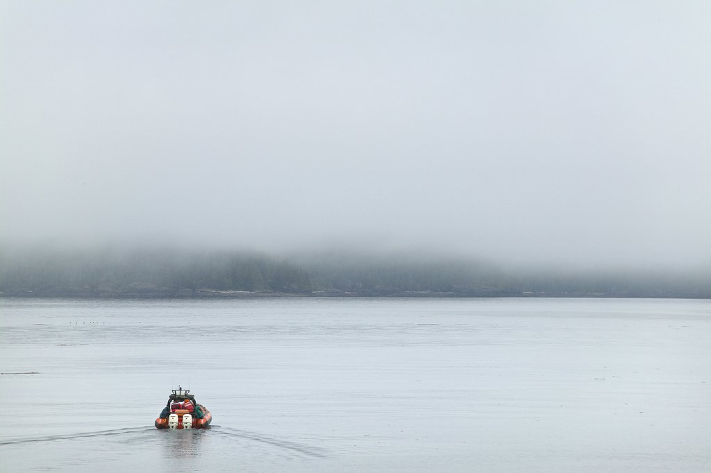 Thick fog off of Telegraph Cove