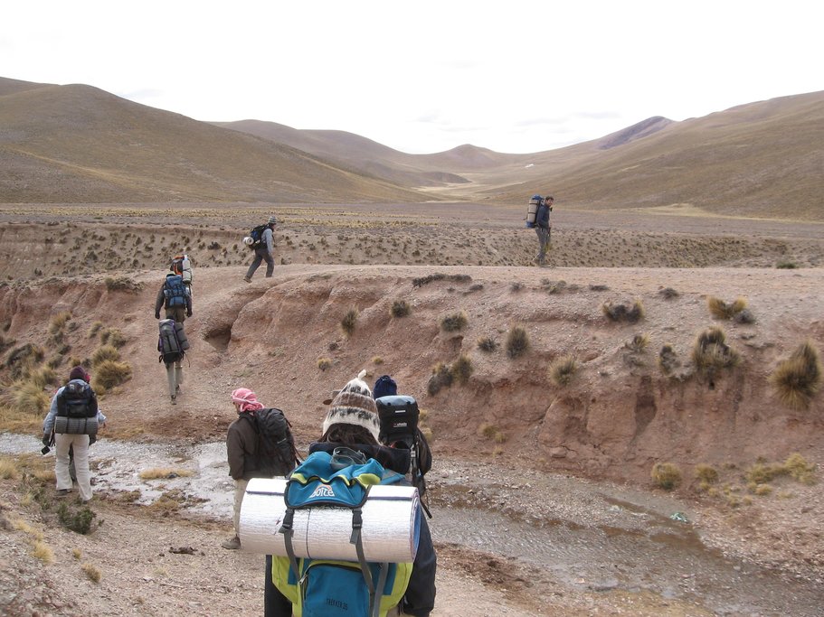 Campo Laguna on the descent to Yutos Pampa