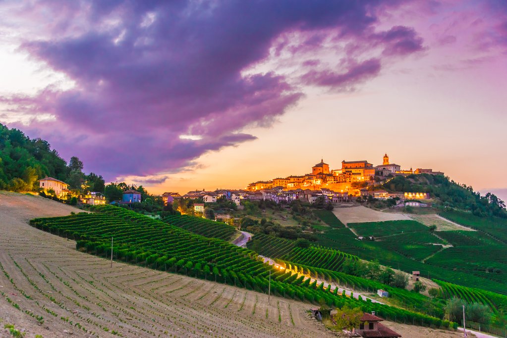 View of La Morra, Piedmont.