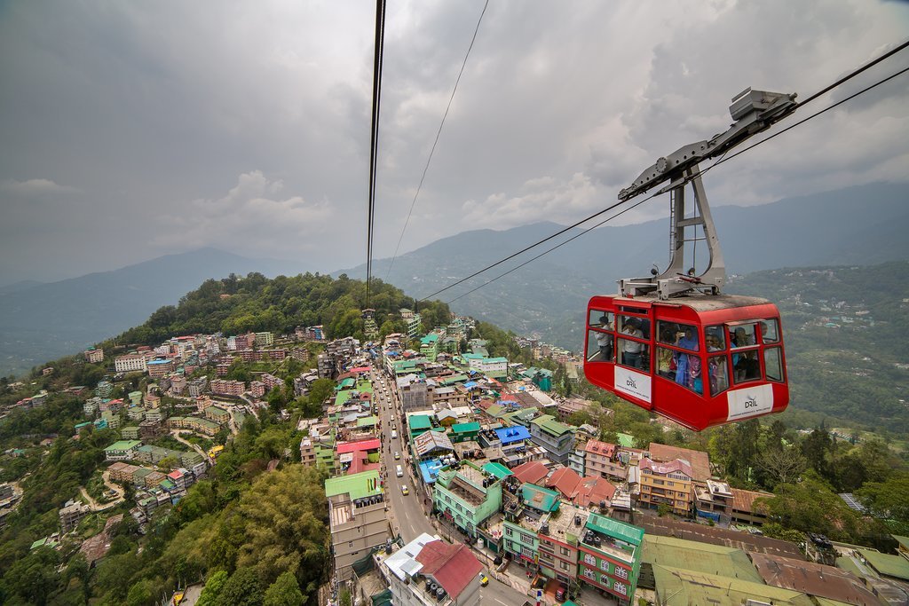 Cable car in Gangtok