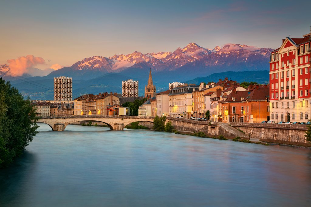 Sunset in Grenoble