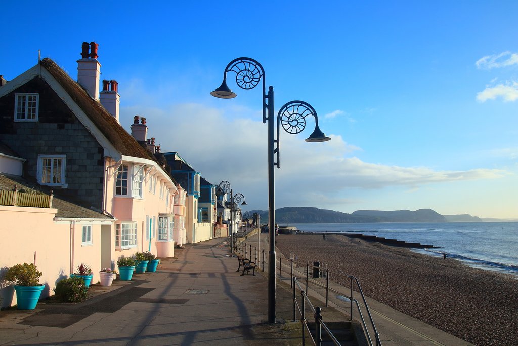 Seafront at Lyme Regis.