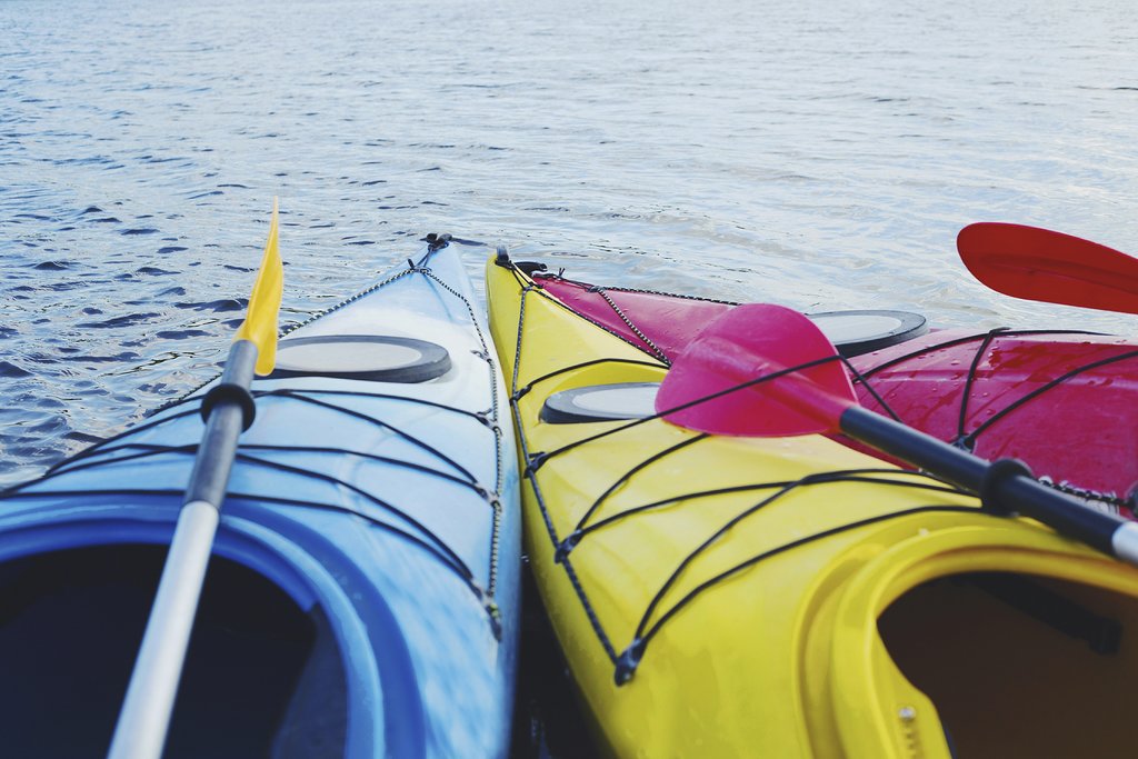Choose a kayak ride around the lake