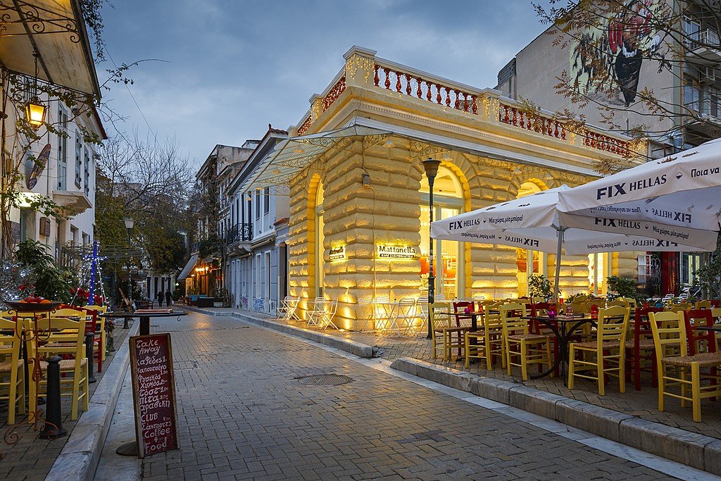 A coffee shop in Psyrri