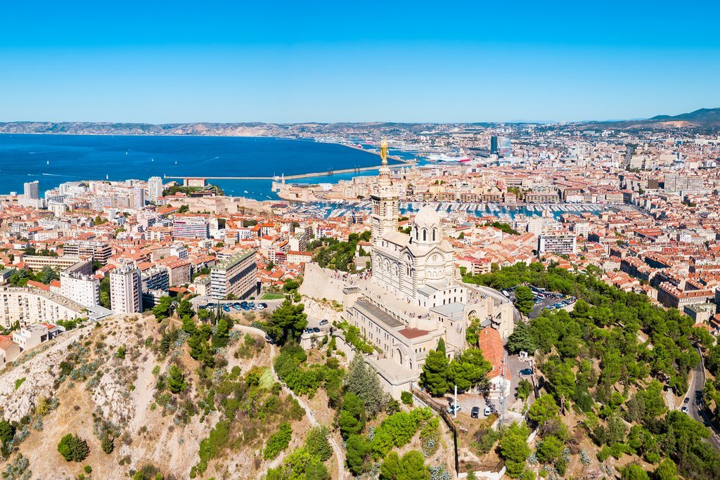 Aerial view of Marseille