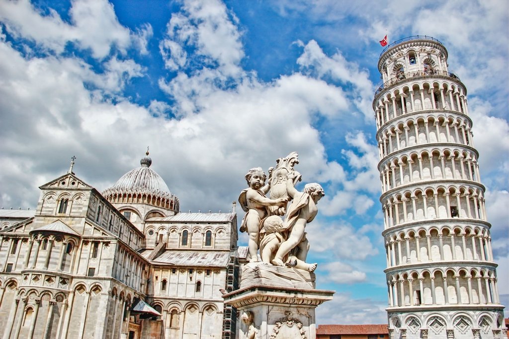 The Famous Leaning Tower of Pisa