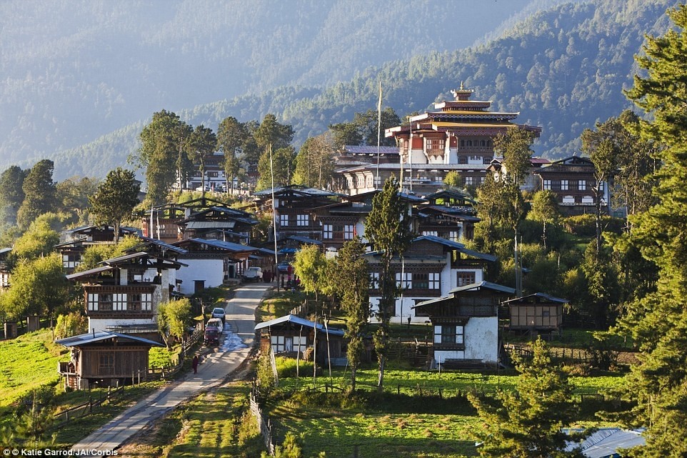 Traditional Bhutanese village