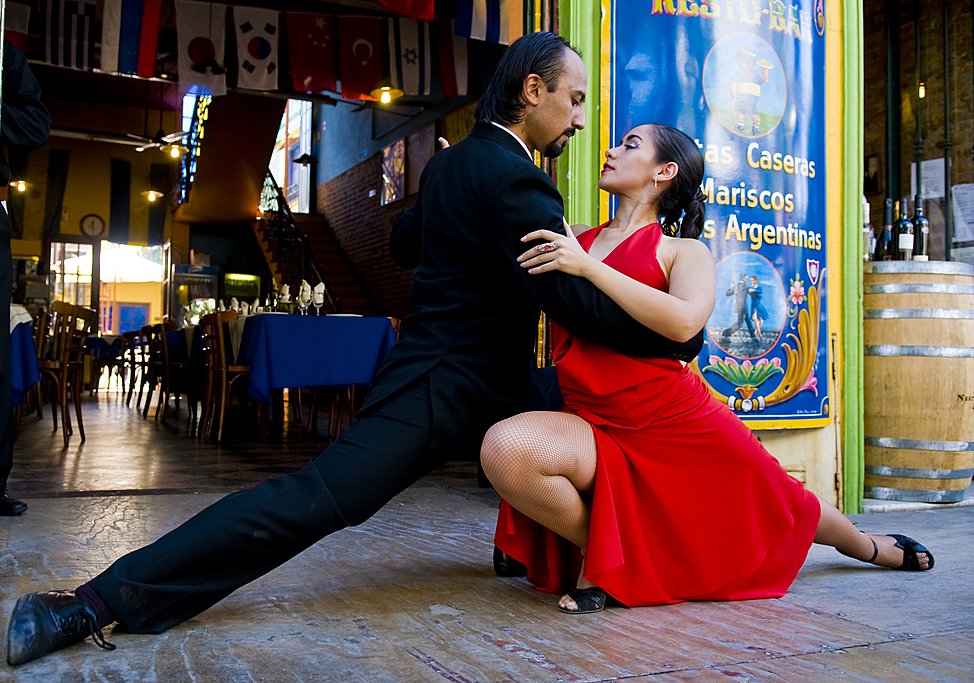 Tango dancers in Buenos Aires
