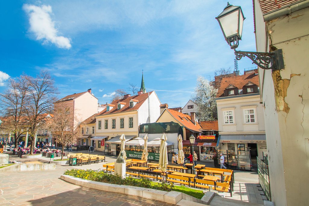 Sip coffee in a café onTkalčićeva street