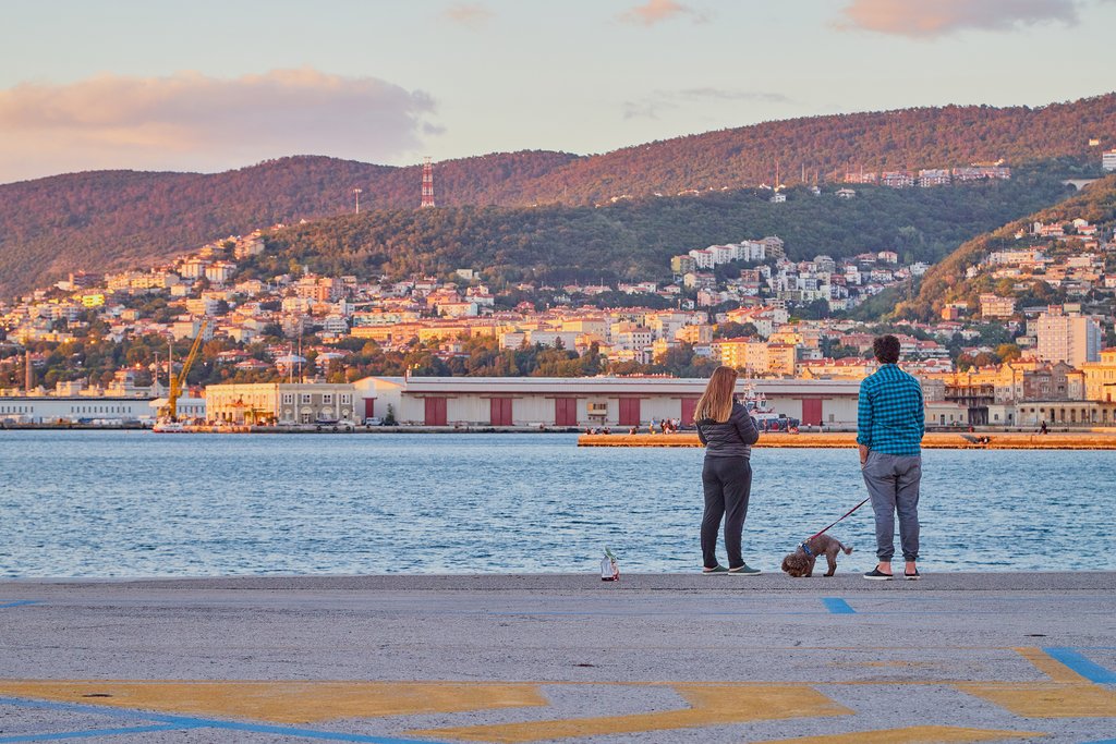 Seafront promenade in Trieste