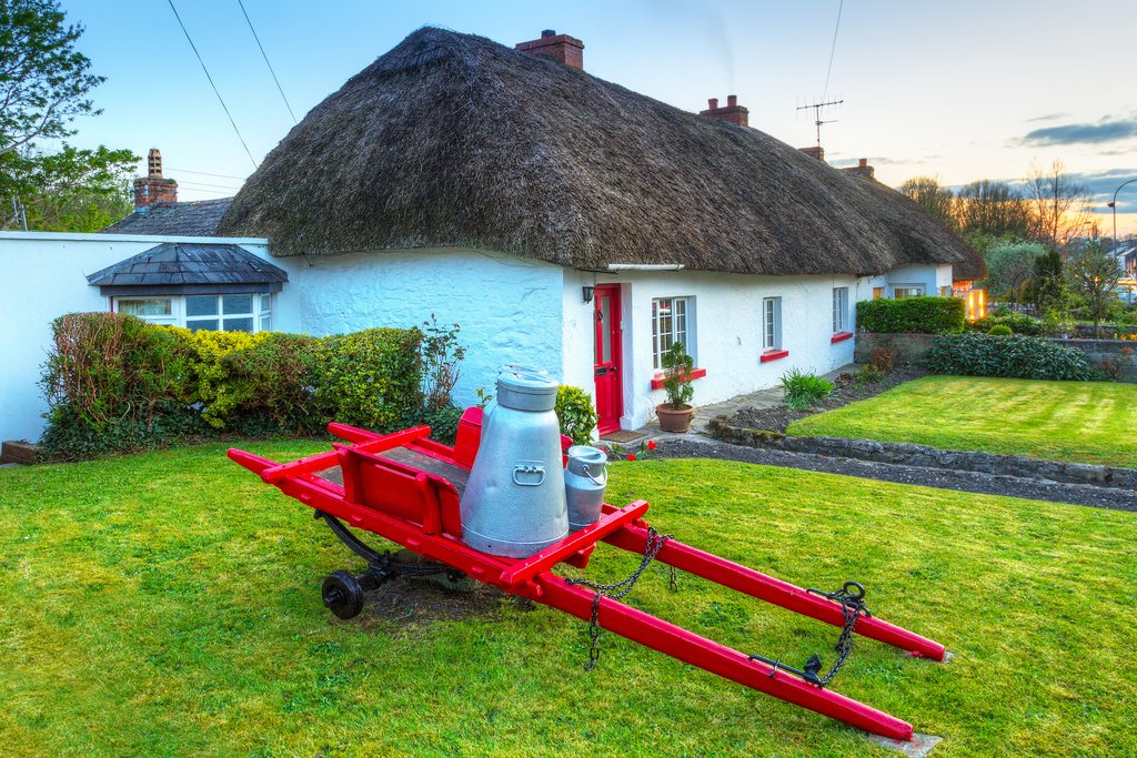 Traditional Thatched Roof Cottage in Adare