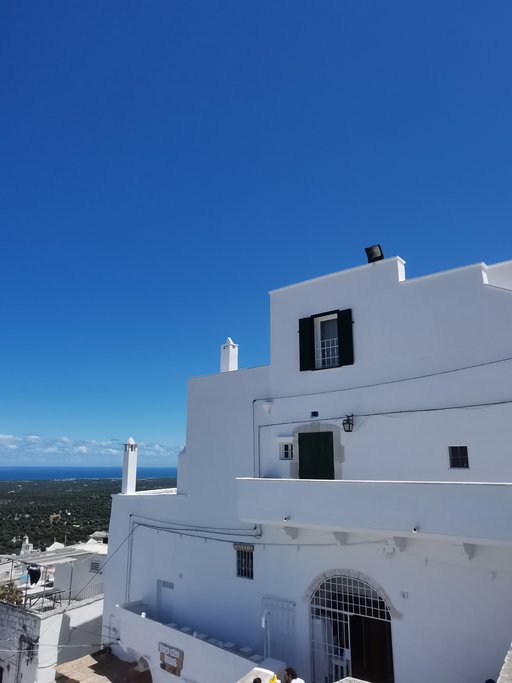 Typical white house in Apulia