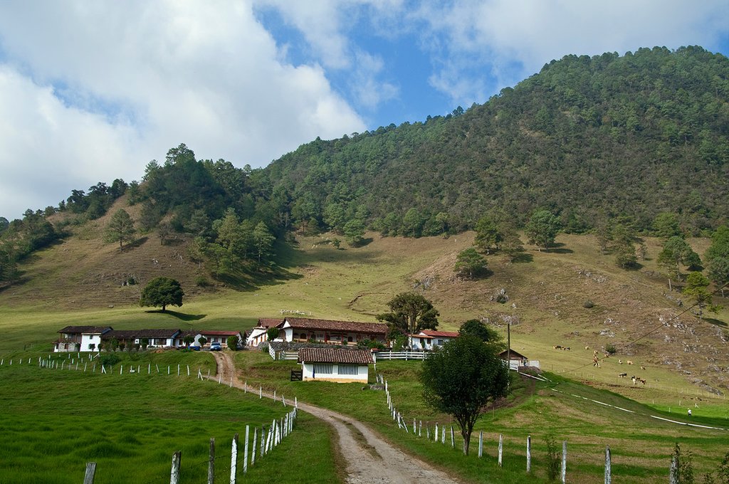 Approaching the cheese farms of Acul