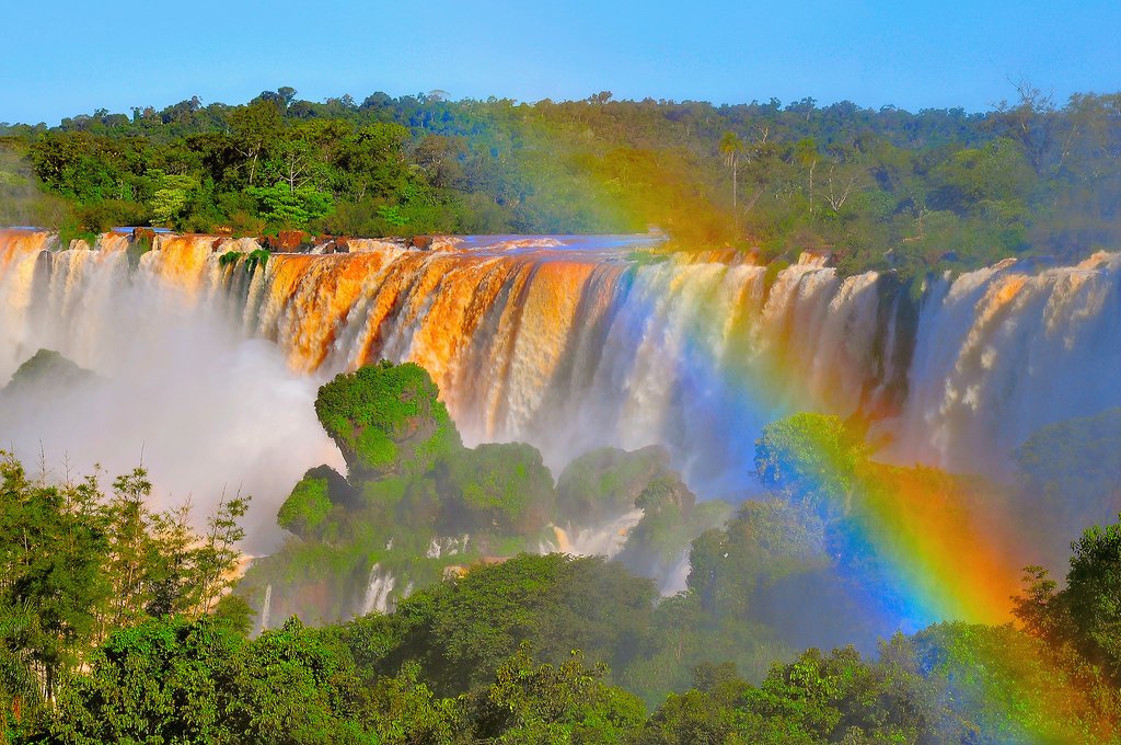 A view of Iguazu in the morning hours