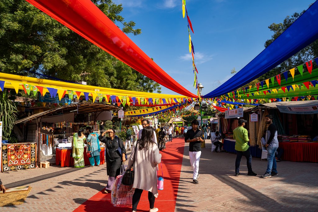 Dilli Haat, an outdoor craft market
