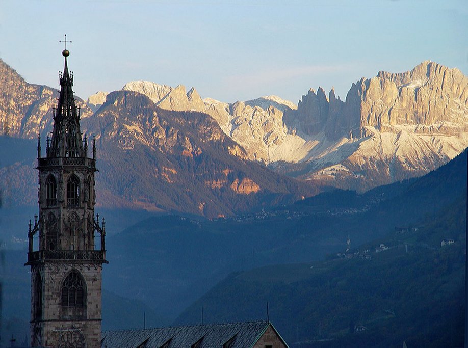 Looking out from Bolzano