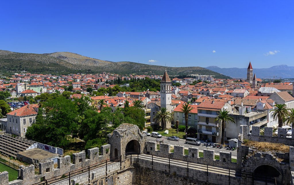Croatia - Trogir - View over the island from Kamerlengo Fortress