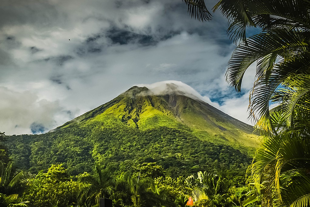 Lush jungle surrounding Arenal Volcano