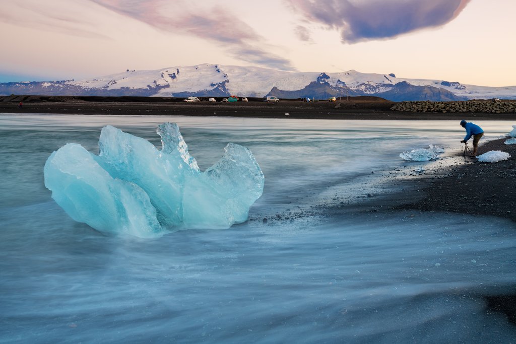 Icebergs at Diamond Beach