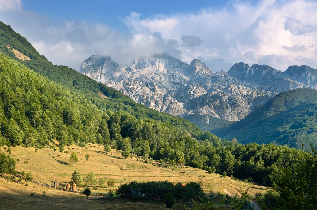 Mountains in the Albanian Alps