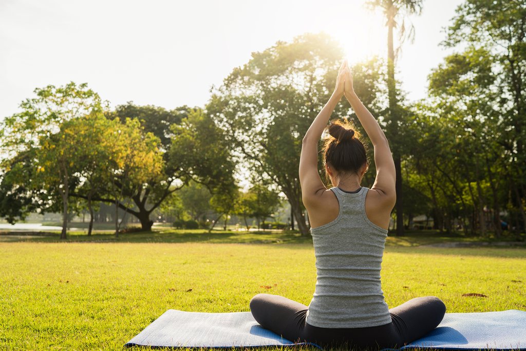 Yoga in the morning