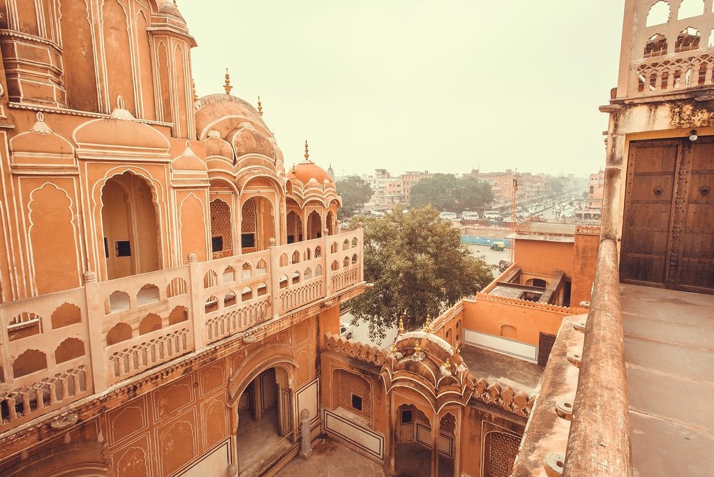 Jaipur's famous Palace of the Winds was built to let the royals see onto the street below