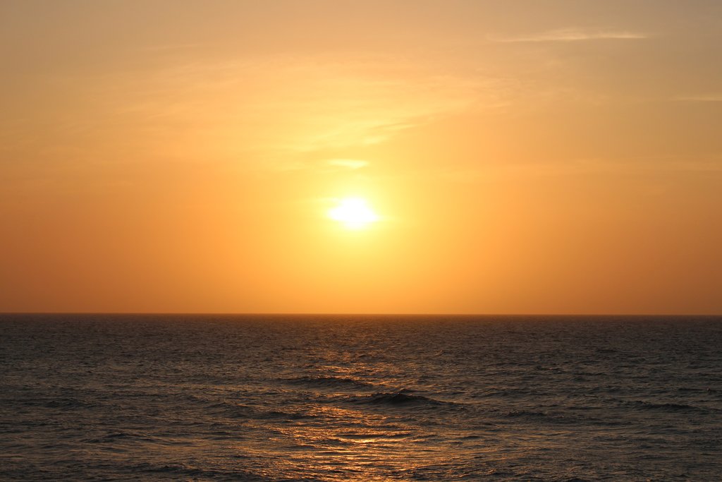 Sunset over Santa Marta.