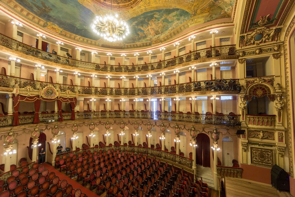 Interior of Amazonas Theatre in Manaus