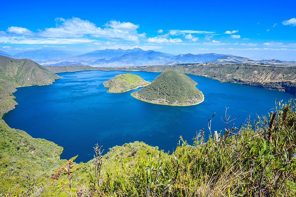 View of the Cuicocha Lagoon