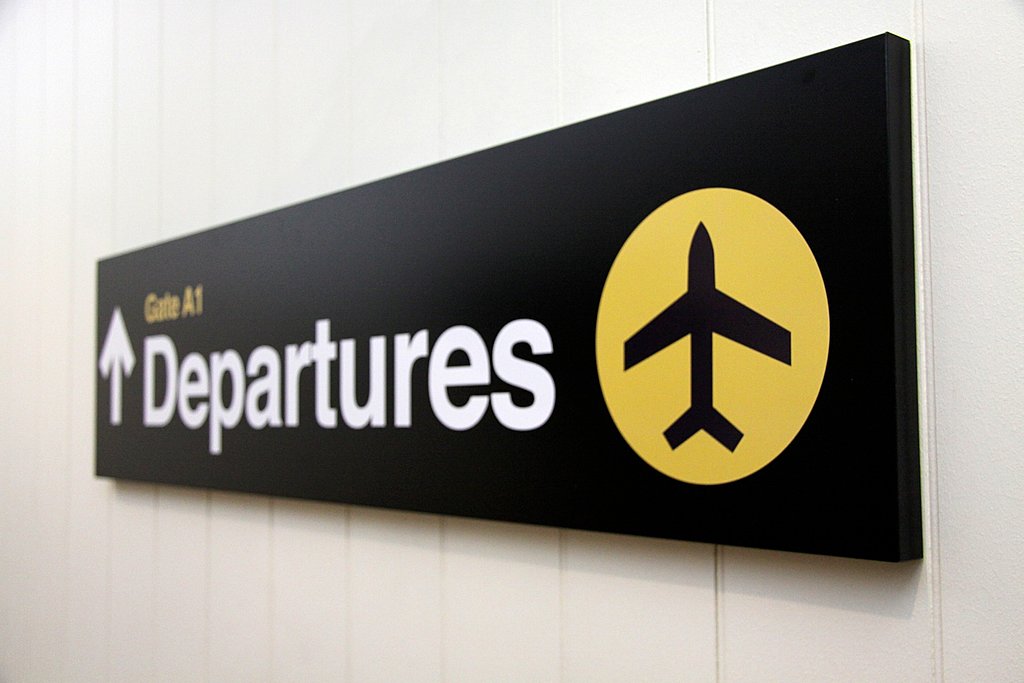 Departure flight