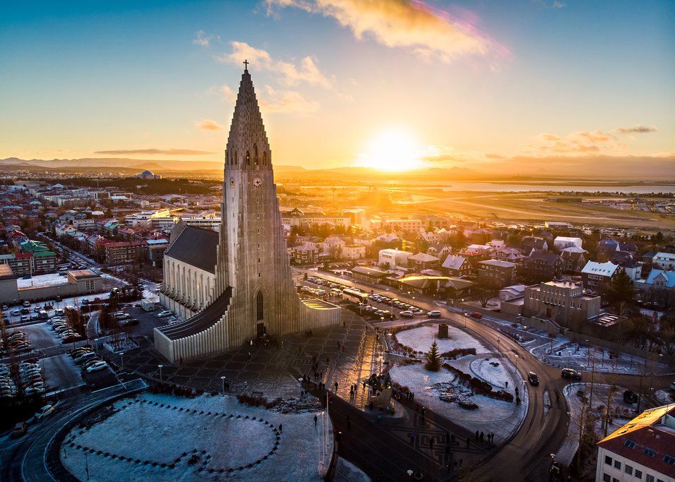 Hallgrímskirkja church in Reykjavik