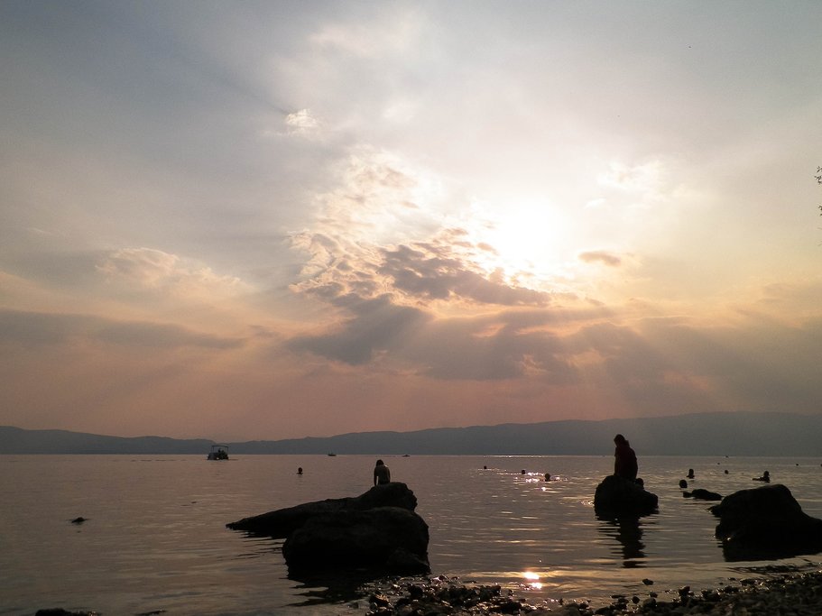 Sunset over Lake Ohrid