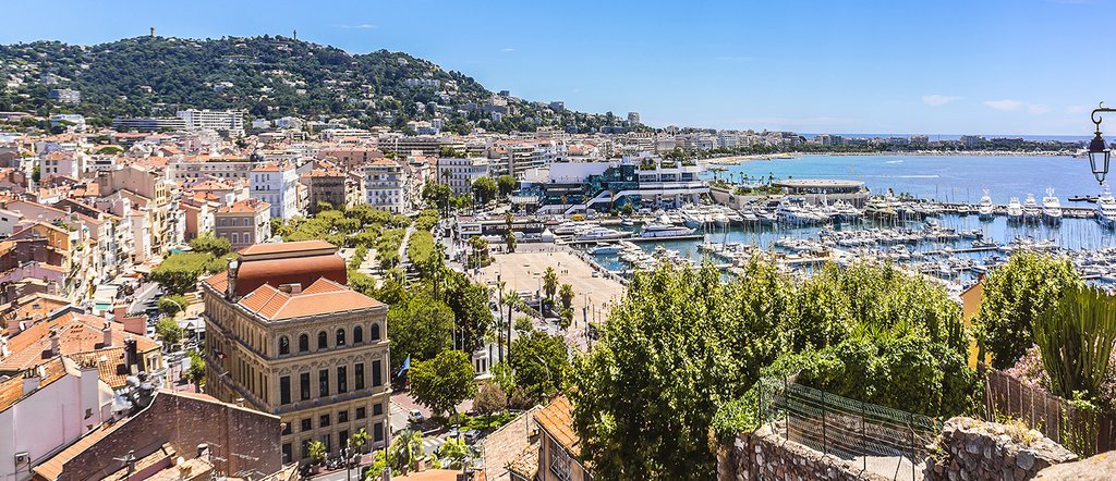 Aerial view of Cannes