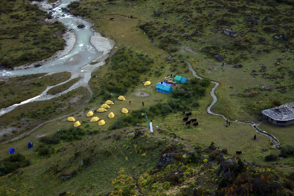 Camping on the trek