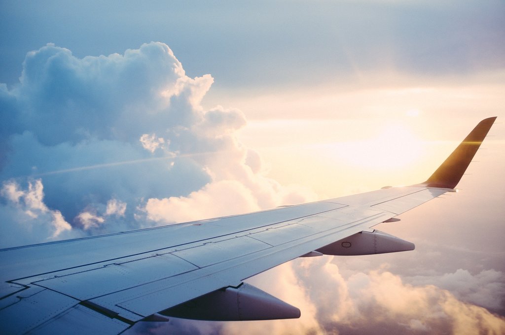 Airplane departing