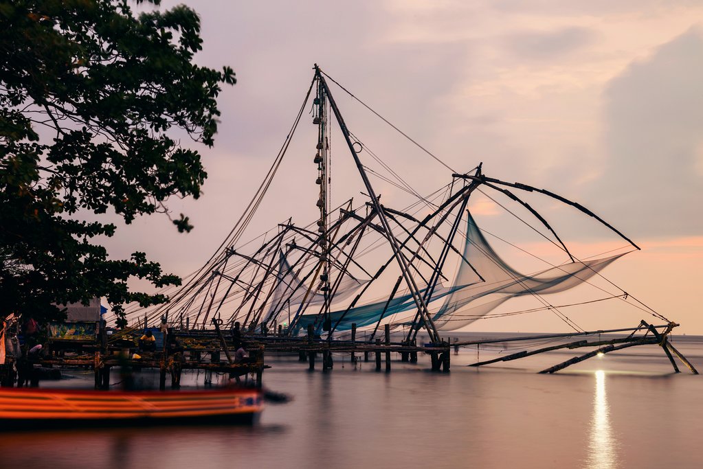 Chinese fishing nets in Cochin